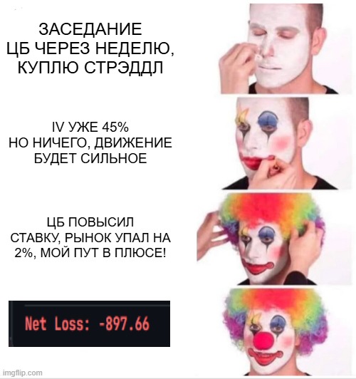 Мем про volatility crush